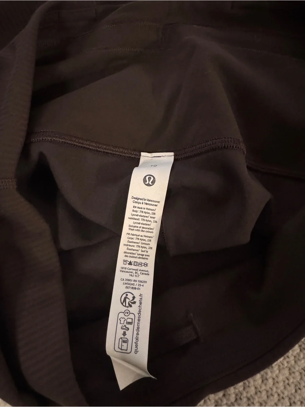 lululemon athletica High-Rise Ribbed Leggings - Chocolate